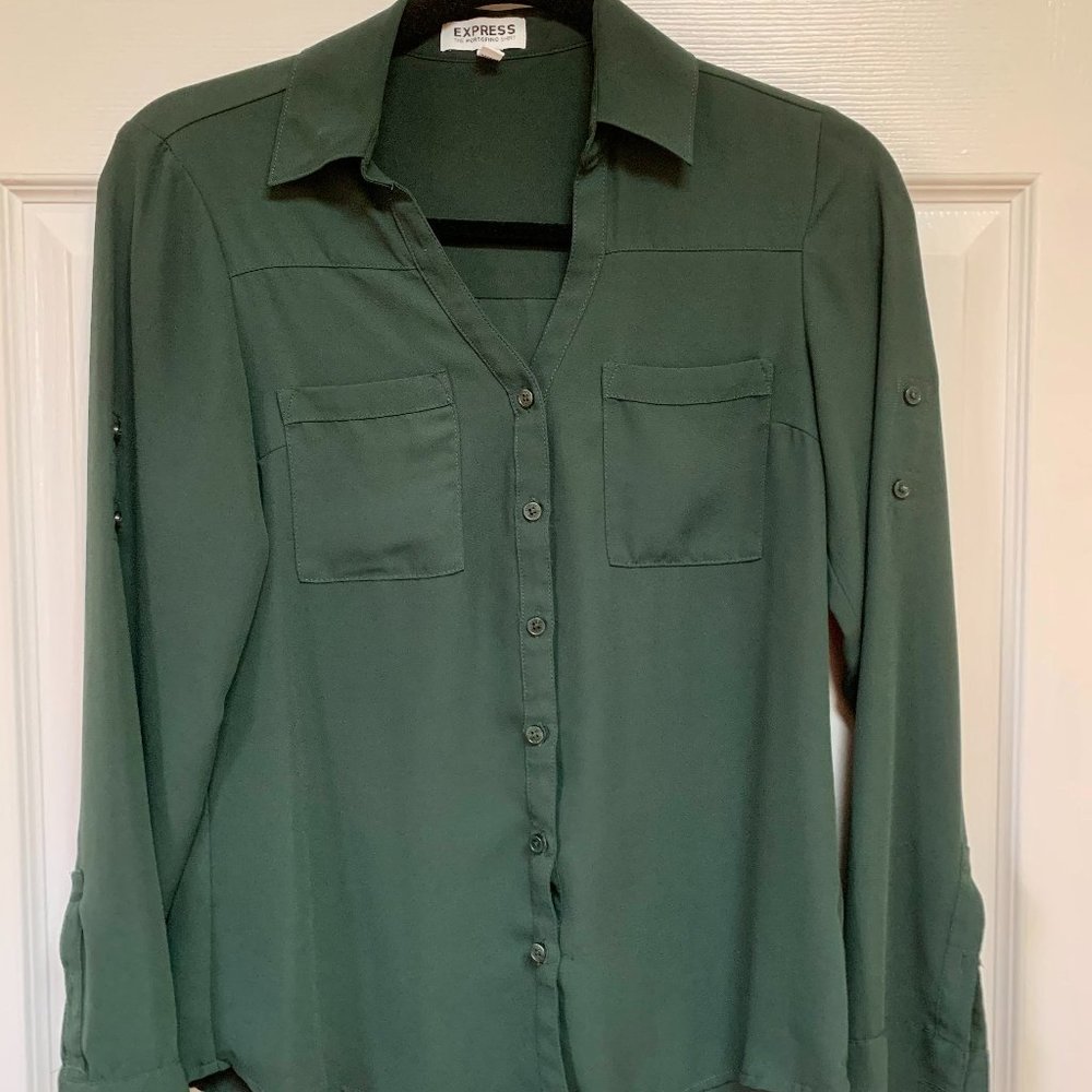 The Express Portofino Shirt in Dark Green